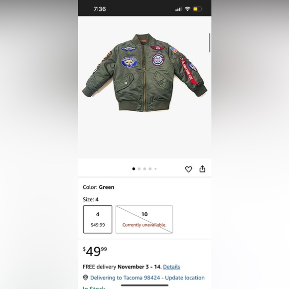 Norman Dragon 2T patch bomber jacket - Picture 3 of 9